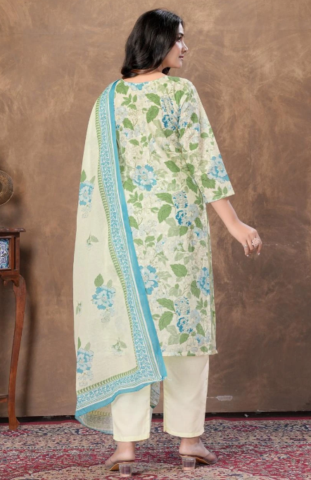 Aqua Floral Set - 2